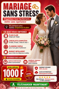 Mariage Sans Stress – Organiser son mariage facilement (ebook PDF)