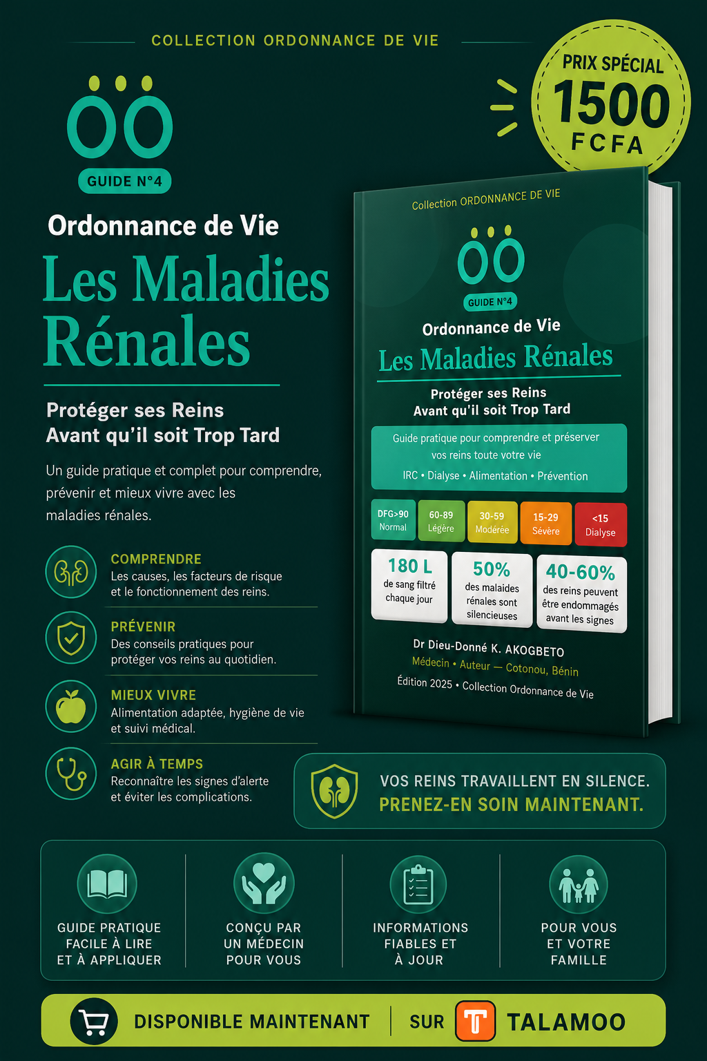 Ordonnance de Vie – Les Reins : guide santé rénale (ebook PDF)