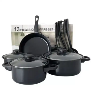 Set de cuisine antiadhésif – Casseroles, poêle & ustensiles (kit complet)