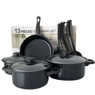 Set de cuisine antiadhésif – Casseroles, poêle & ustensiles (kit complet)