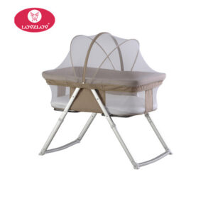 Berceau bébé pliable portable – Avec moustiquaire & fonction bascule