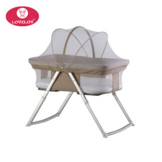 Berceau bébé pliable portable – Avec moustiquaire & fonction bascule