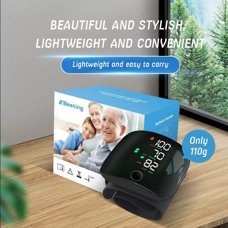 Tensiomètre de poignet Besting – Écran LED, tension & rythme cardiaque – Image 4