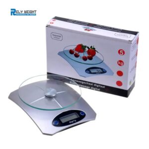 Balance de cuisine digitale 5 kg – Précision 1 g, écran LCD, plateau verre