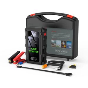 Booster de démarrage voiture 12V + compresseur d'air – Batterie de secours & power bank