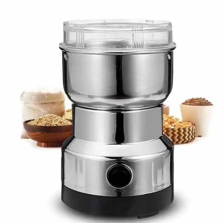 Moulin broyeur électrique inox – Café, épices, céréales & graines