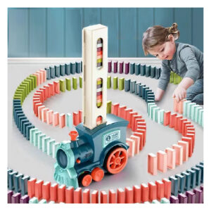 Train domino automatique – Jouet éducatif qui pose les dominos tout seul (avec lumière & son)